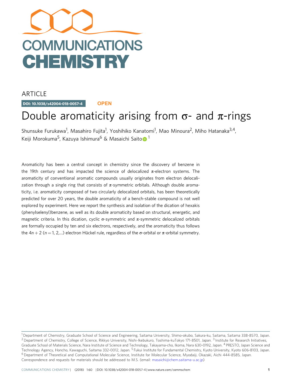 Double Aromaticity Arising from Ïƒ