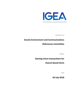 Senate Environment and Communications References Committee