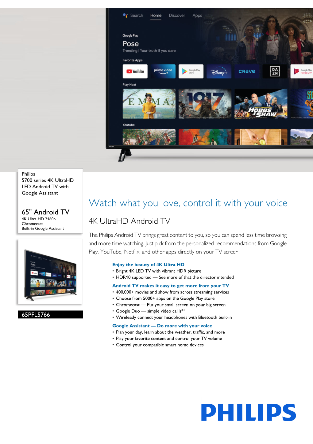 Pfl F Philips Series K Ultrahd Led Android Tv With Docslib