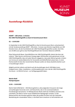 Ausstellungs-Rückblick 2009-2020