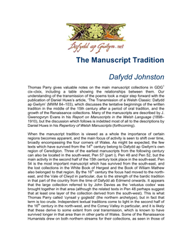 The Manuscript Tradition