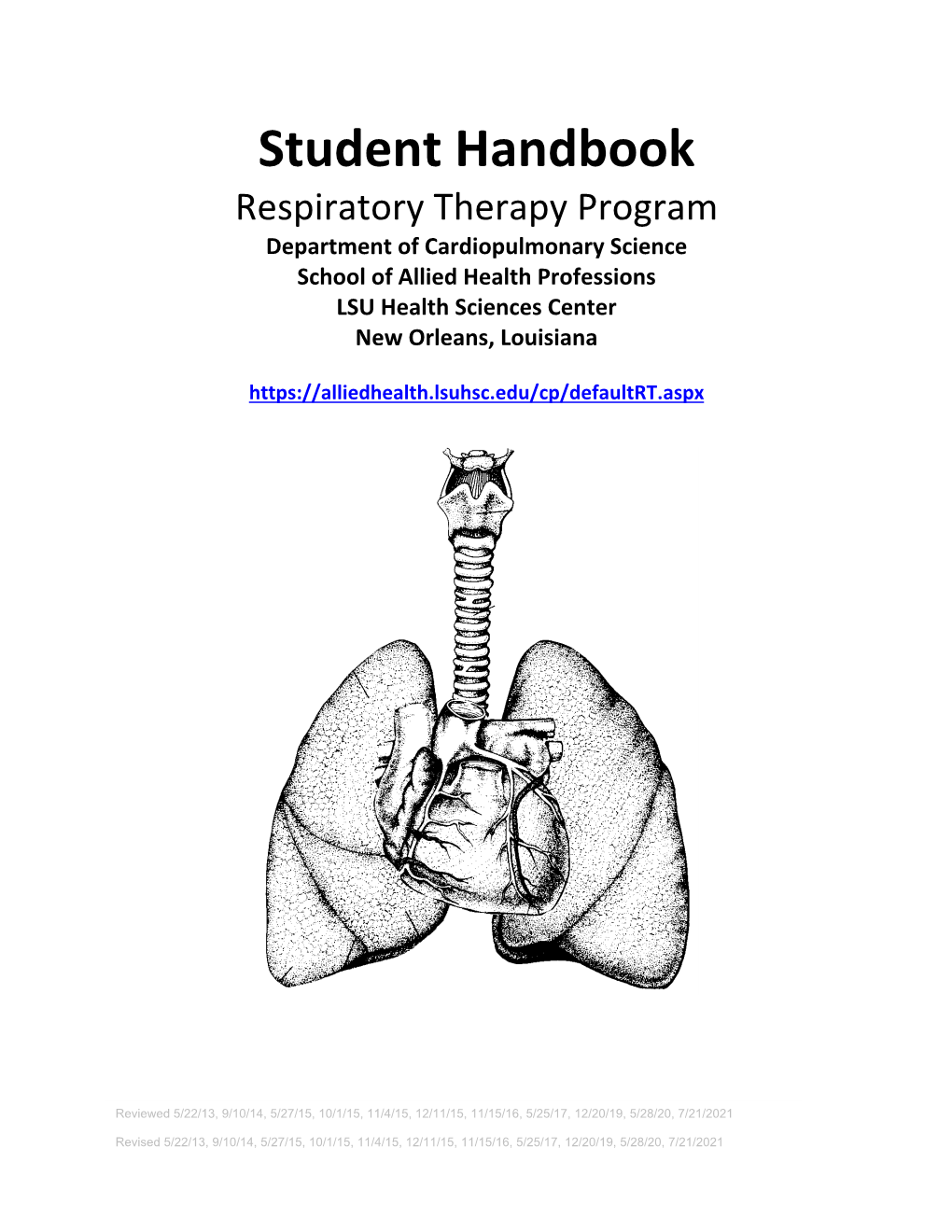 RT Program Student Handbook