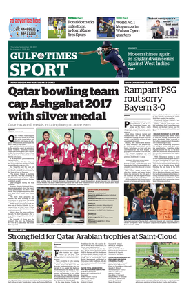 Qatar Bowling Team Cap Ashgabat 2017 with Silver Medal