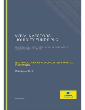 Aviva Investors Liquidity Funds Plc 30 Sep 2019