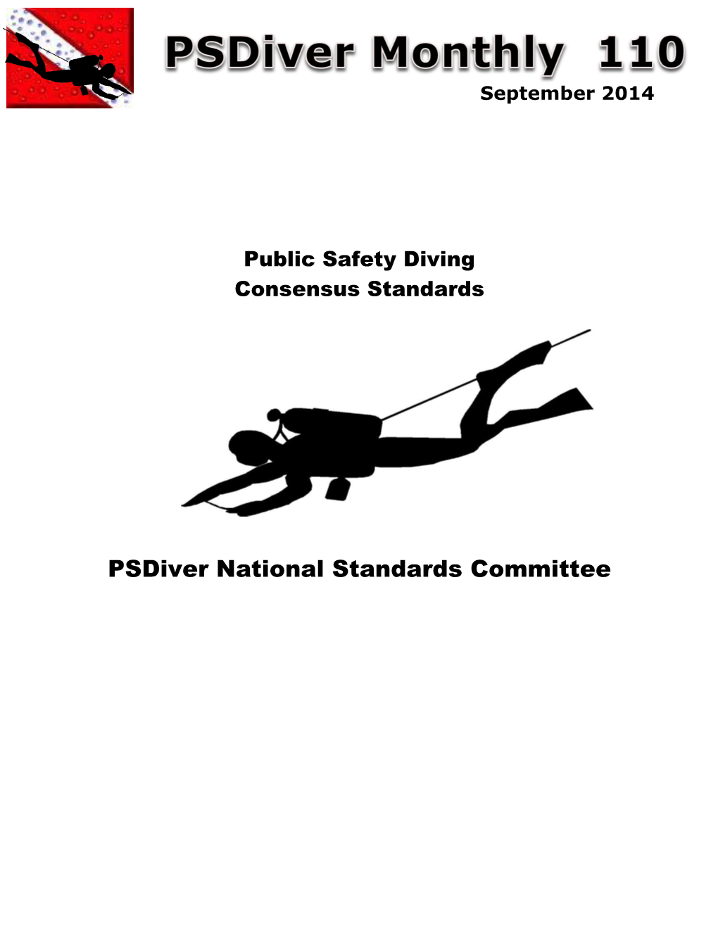 Proposed Consensus Standards for Public Safety Diving Rev 7.5 Page 2 of 42