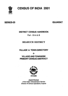 District Census Handbook, Bharuch, Part XII-A & B, Series-25