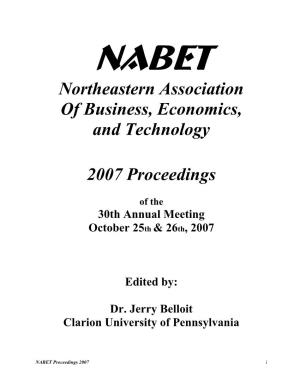 NABET 2007 Proceedings.Pdf