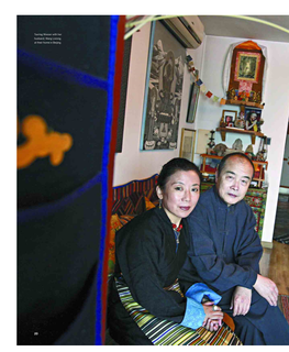 Tsering Woeser with Her Husband, Wang Lixiong, at Their Home in Beijing