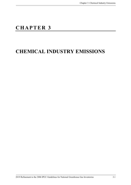 Chemical Industry Emissions