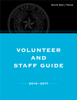 Volunteer and Staff Guide