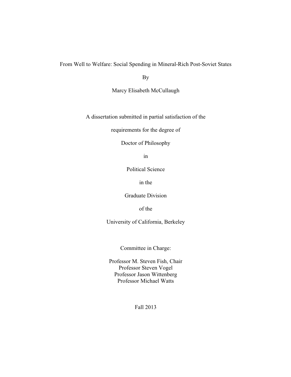 From Well to Welfare: Social Spending in Mineral-Rich Post-Soviet States