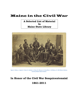 Maine in the Civil War (Maine State Library)