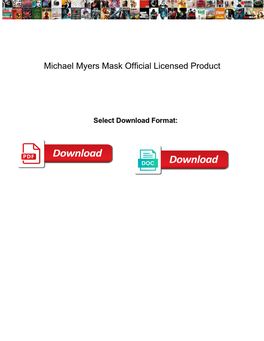 Michael Myers Mask Official Licensed Product