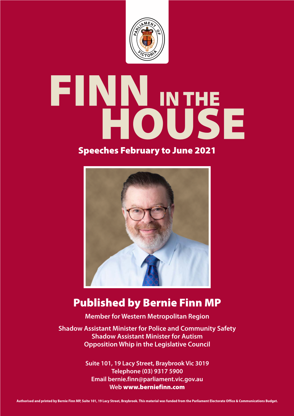 FINN in the HOUSE Speeches February to June 2021