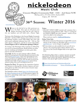 Nick 2016 Winter Newsletter