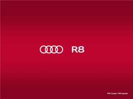 R8 Coupé | R8 Spyder Contents Build View Finance Find an Test Page Your Audi and Offers Audi Centre Drive