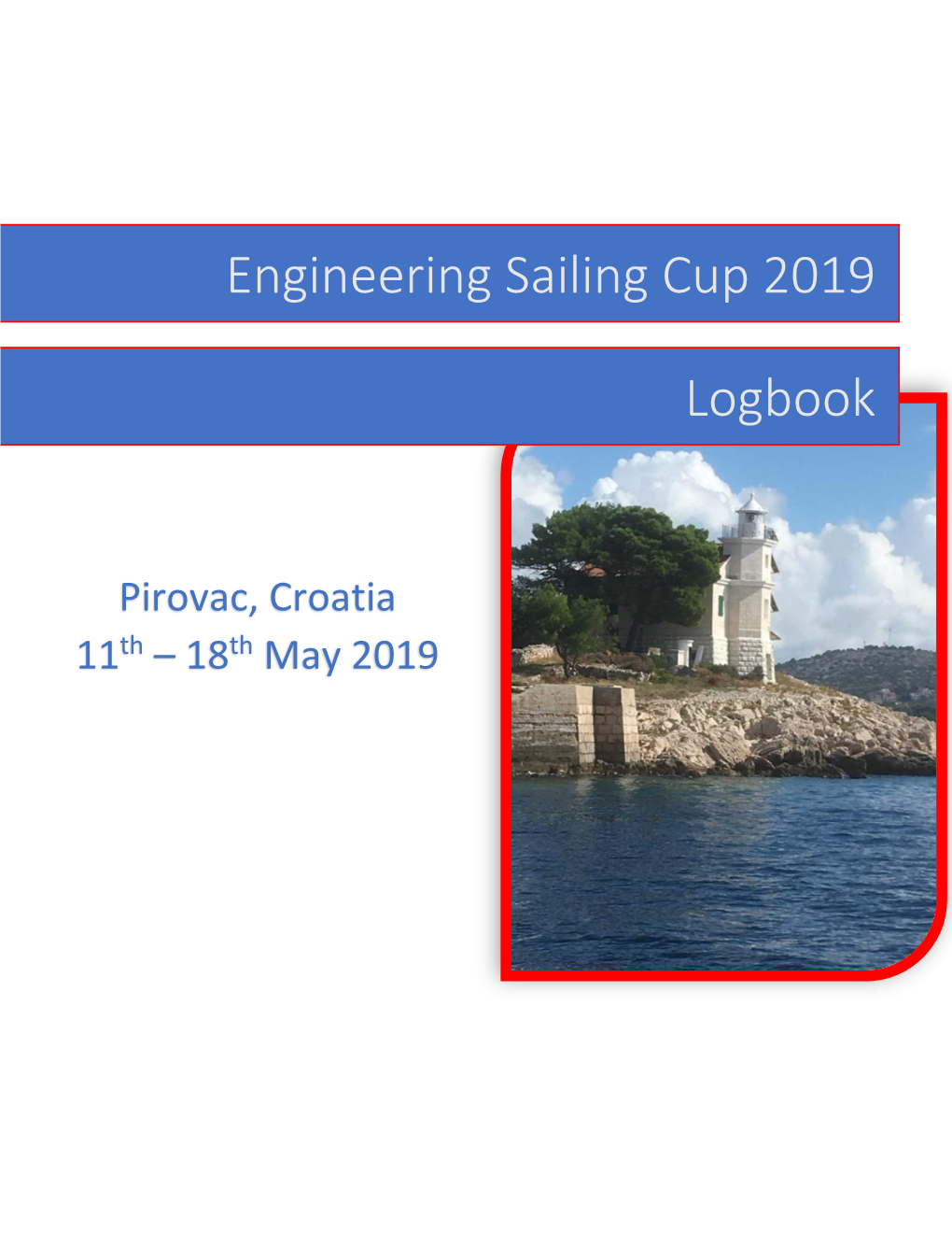 Logbook Engineering Sailing Cup 2019