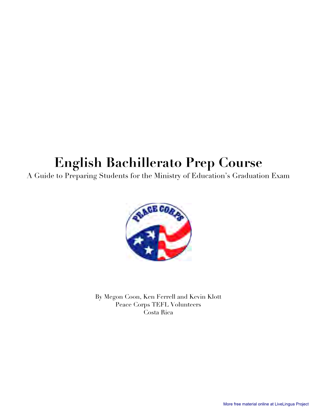 English for Bachillerato Preparation