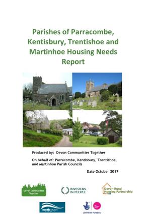 Parishes of Parracombe, Kentisbury, Trentishoe and Martinhoe Housing Needs Report