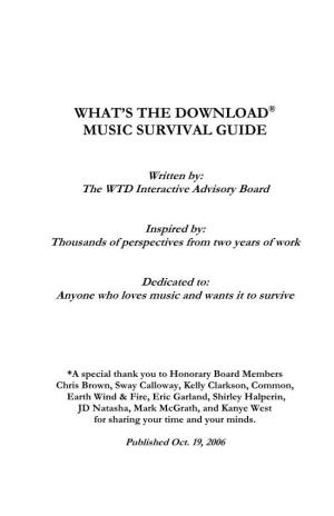 What's the Download® Music Survival Guide