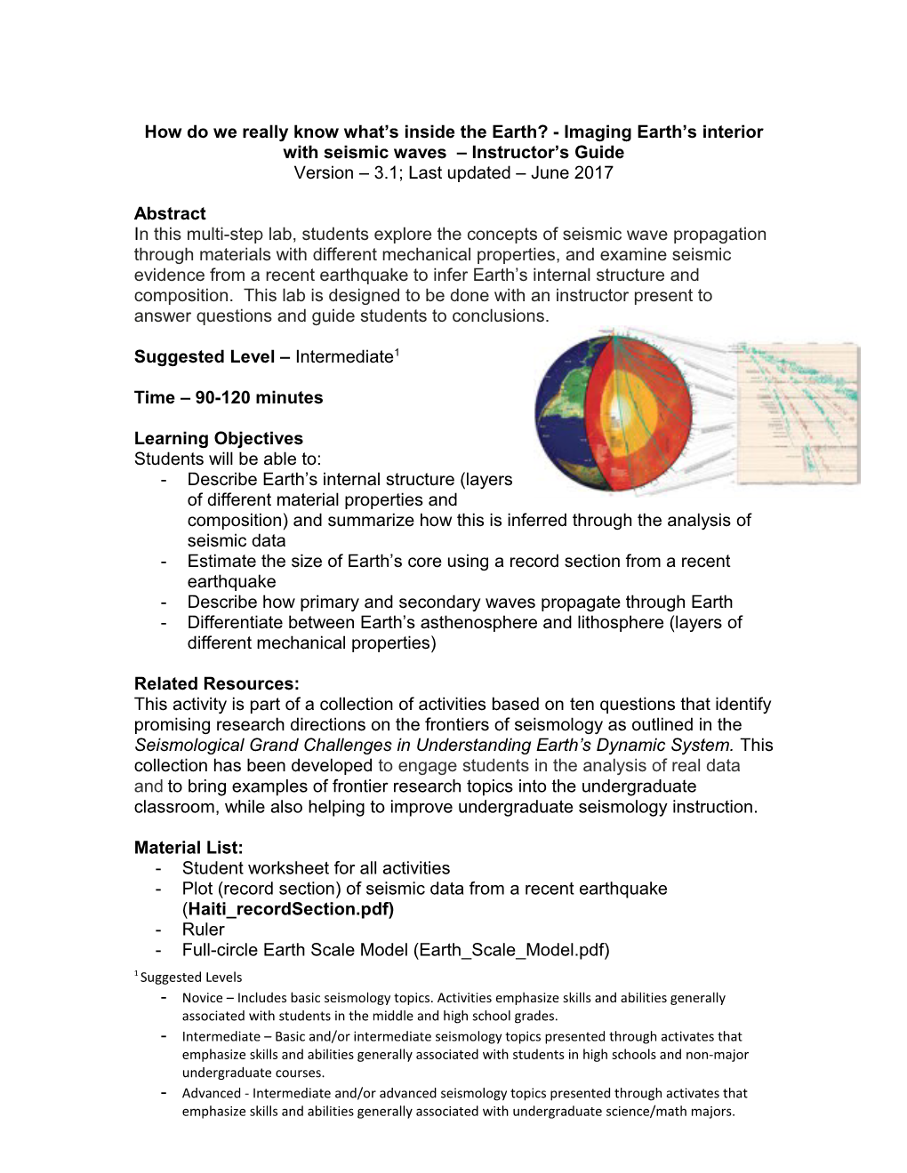 How Do We Really Know What S Inside the Earth? - Imaging Earth S Interior with Seismic