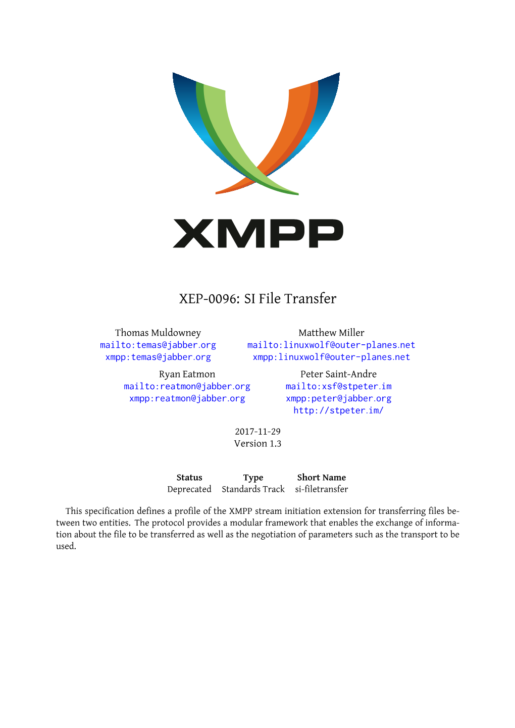 XEP-0096: SI File Transfer