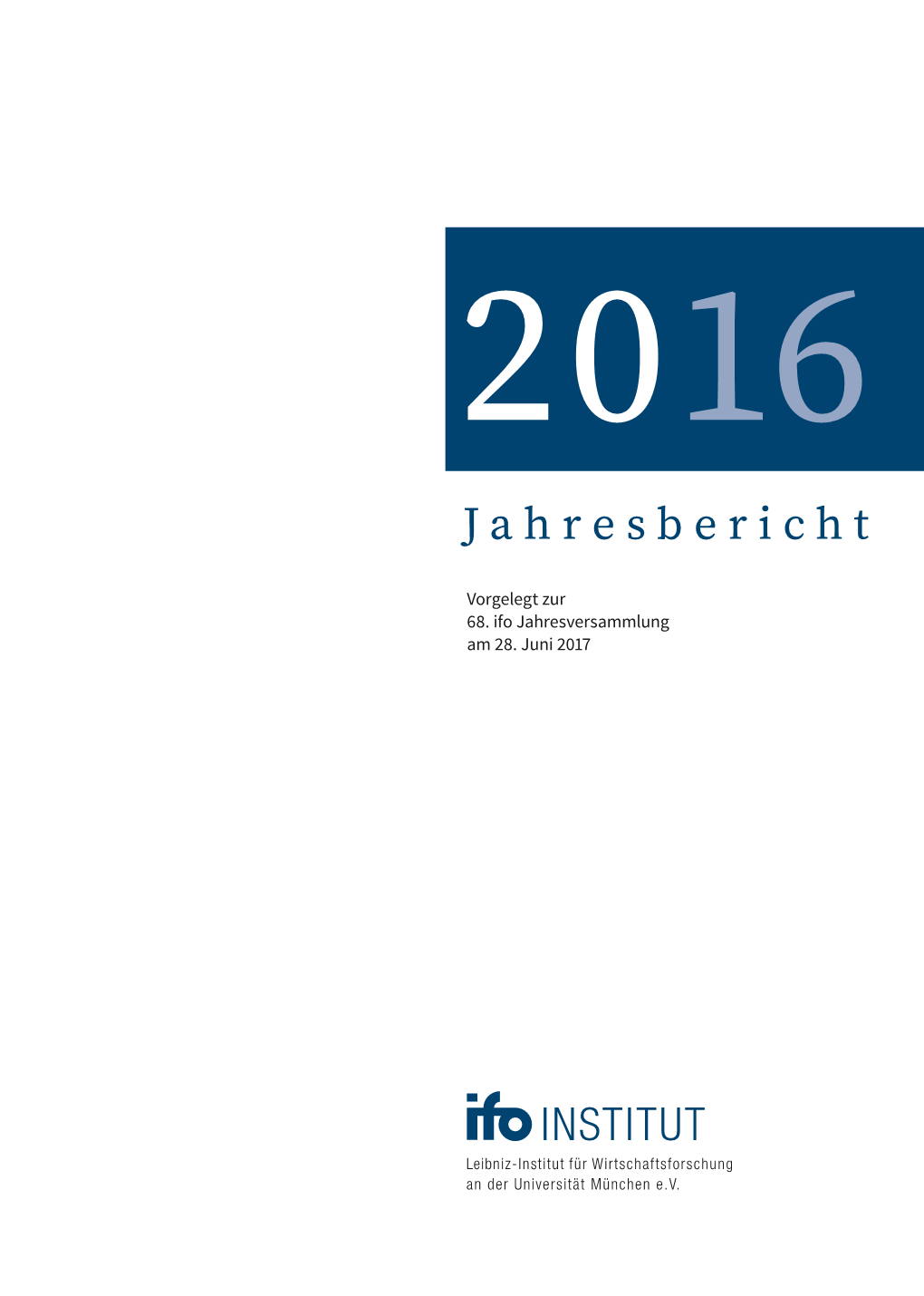 Ifo Jahresbericht 2016