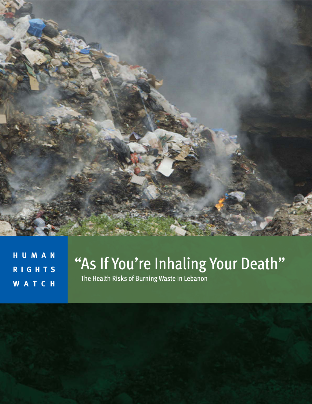 The Health Risks of Burning Waste in Lebanon WATCH