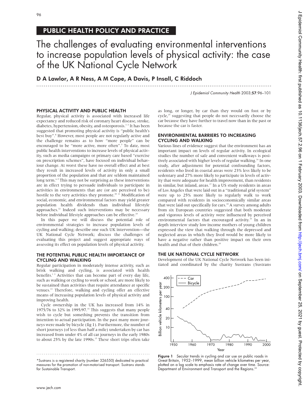 The Challenges of Evaluating Environmental Interventions To