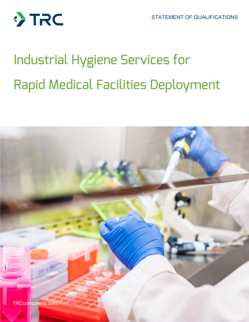 Industrial Hygiene Services for Rapid Medical Facilities Deployment