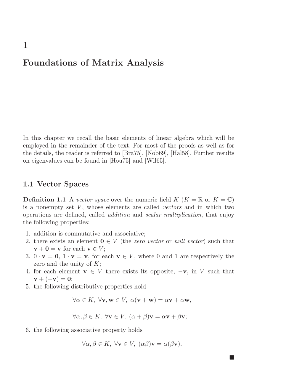 1 Foundations of Matrix Analysis
