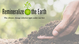 The Climate Change Solution Right Under Our Feet Gone Tomorrow: Fertile Soils, Nutritional Value Disappearing
