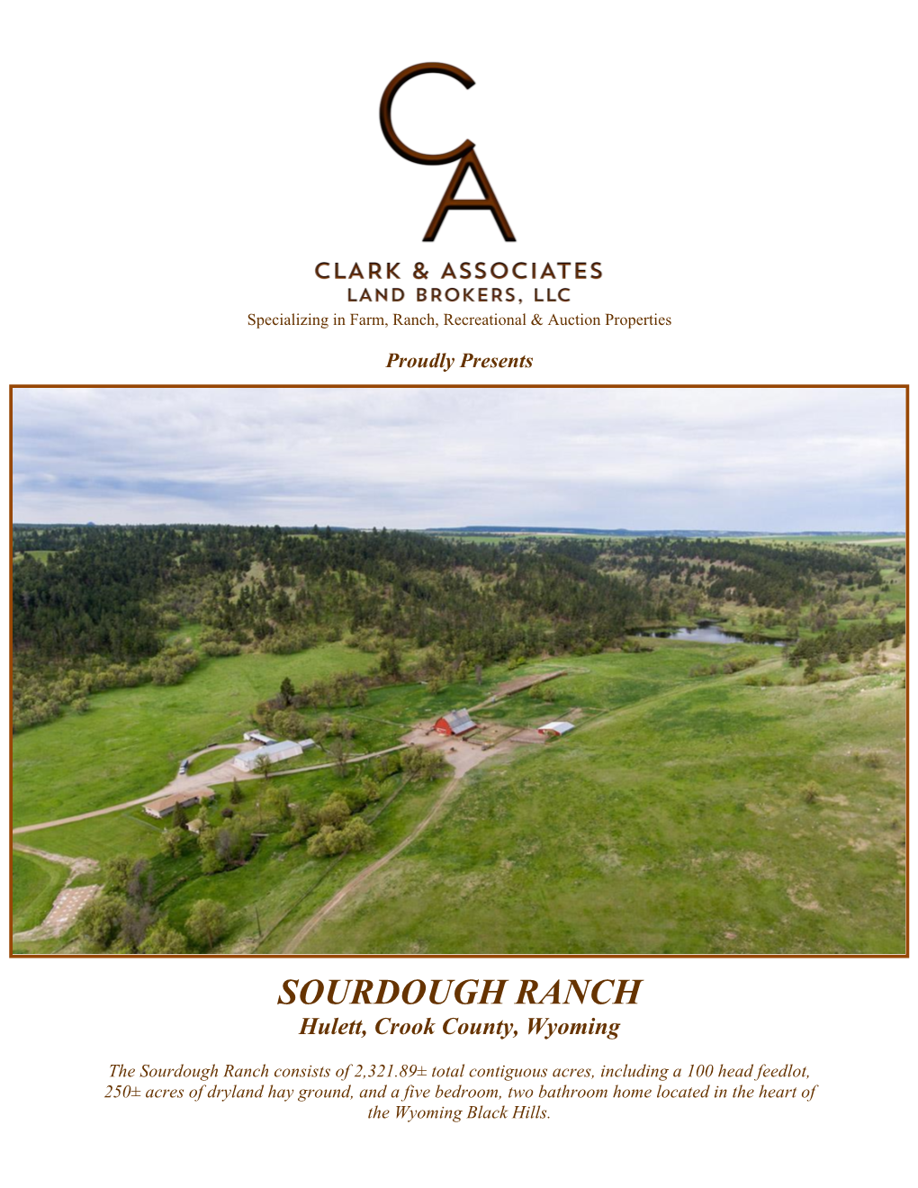 SOURDOUGH RANCH Hulett, Crook County, Wyoming