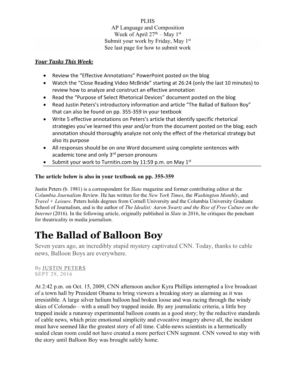 The Ballad of Balloon Boy” That Can Also Be Found on Pp