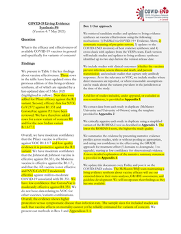 What Is the Efficacy and Effectiveness of Available COVID-19 Vaccines in General and Sp