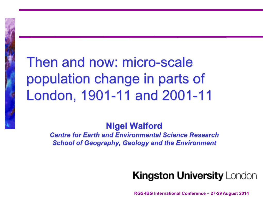 Why London – Capital City – Link with Booth Poverty Maps for End of 19Th Century