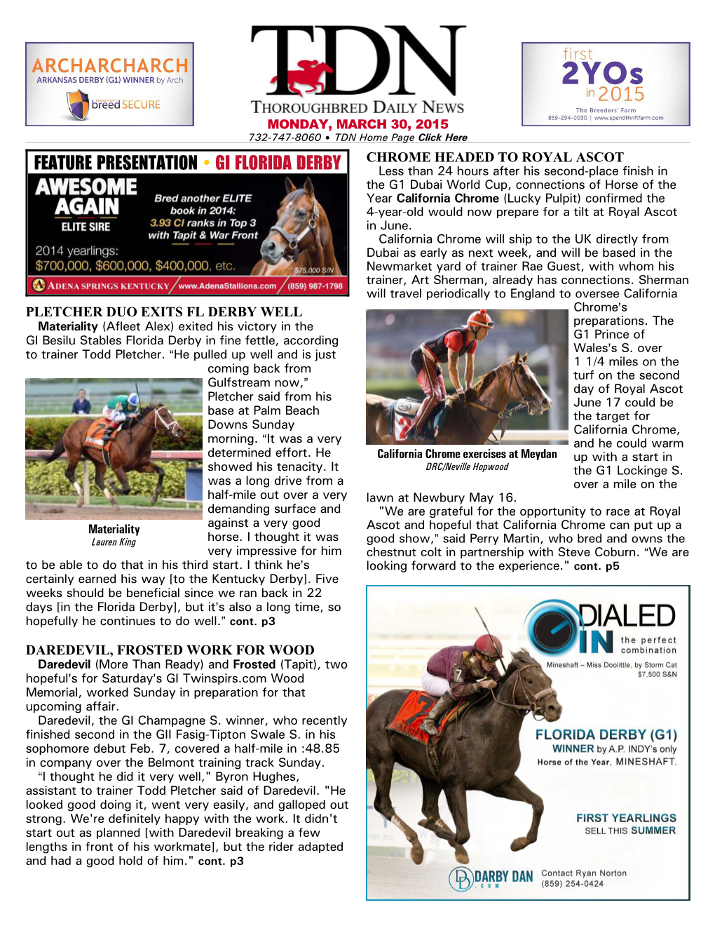 Feature Presentation • Gi Florida Derby