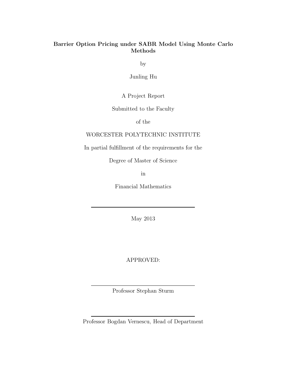 Barrier Option Pricing Under SABR Model Using Monte Carlo Methods