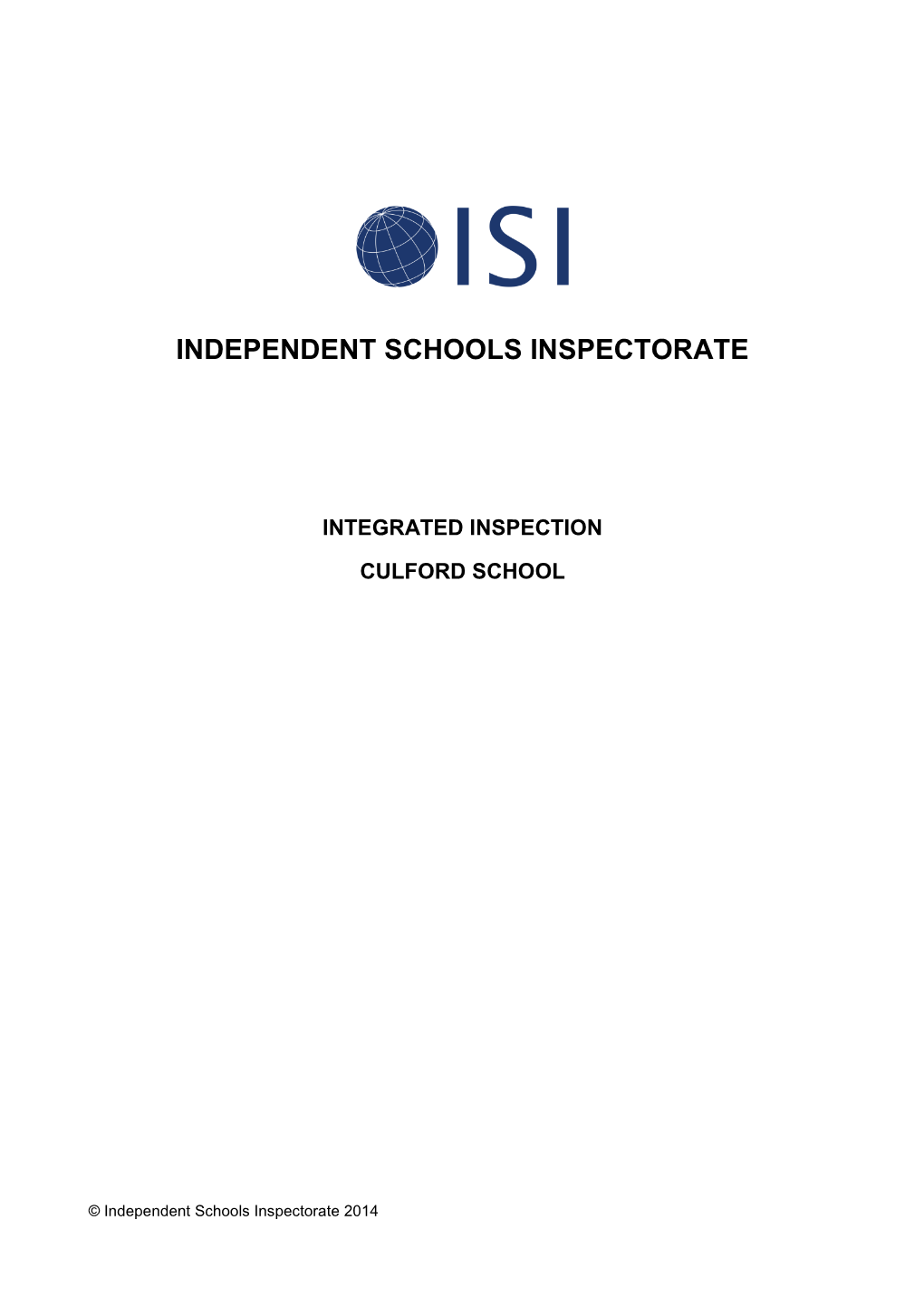 Independent Schools Inspectorate