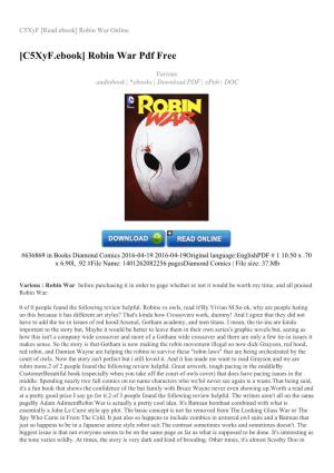 Robin War Online