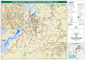 Lahore District Reference Map September, 2014