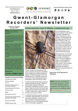 Gwent-Glamorgan Recorders' Newsletter Issue 13