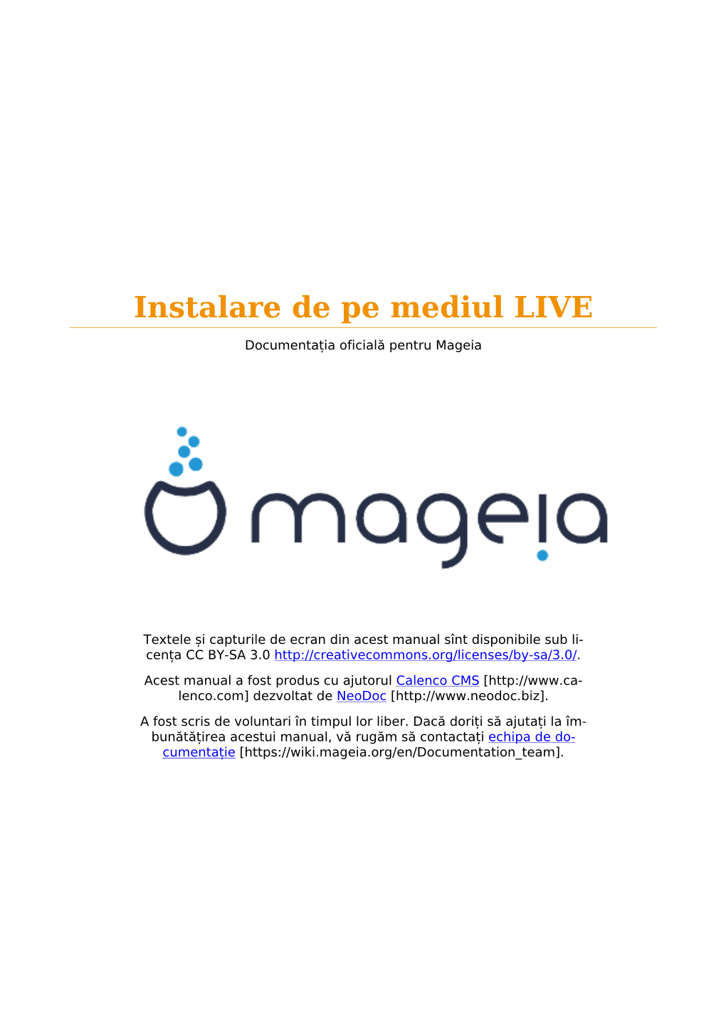 Instalare De Pe Mediul LIVE