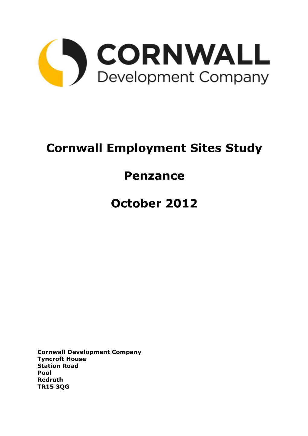 Cornwall Employment Sites Report