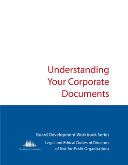 Understanding Your Corporate Documents