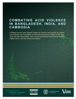Combating Acid Violence in Bangladesh, Cambodia, and India