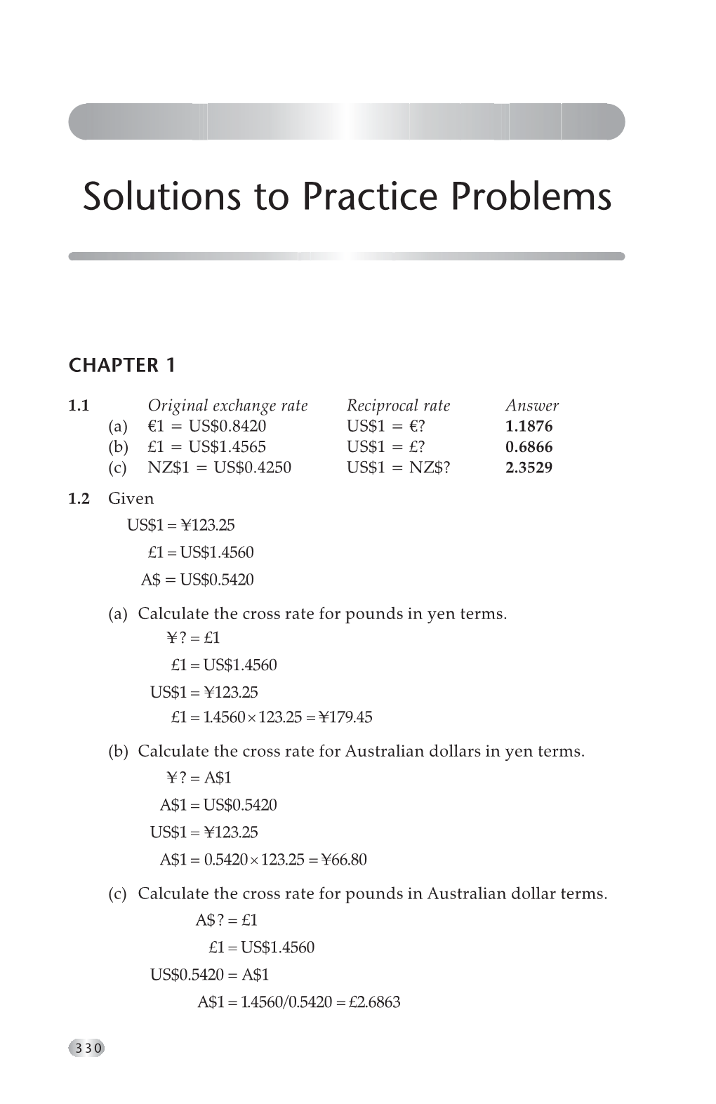 Solutions to Practice Problems
