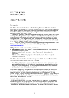History Records (PDF