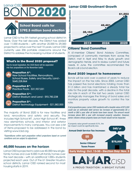 2020 Bond Overview Flyer