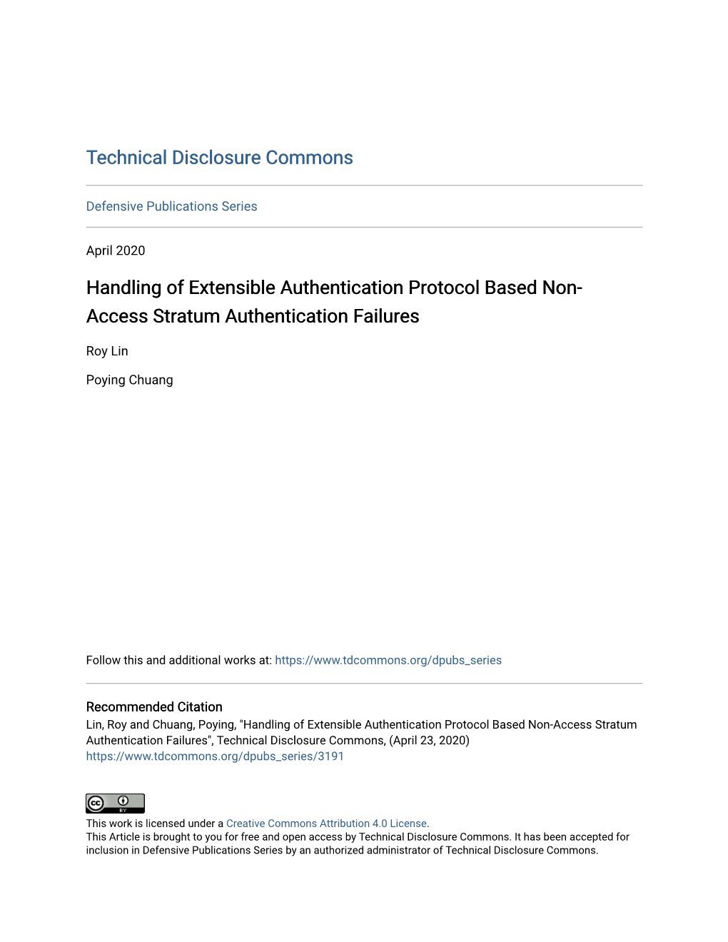 Handling of Extensible Authentication Protocol Based Non-Access Stratum Authentication Failures